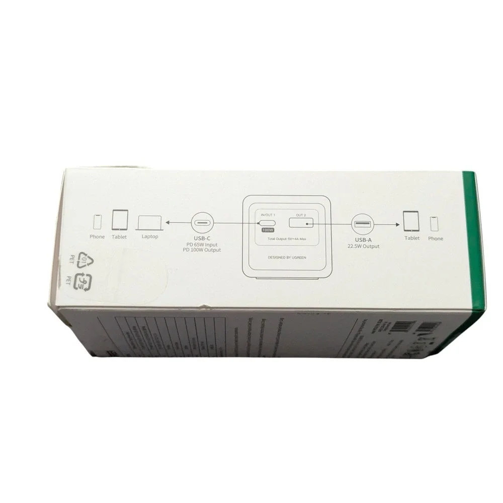Qq6O UGREEN - Nexode 100W 12000mAh Fast Charge Power‎ Bank with Smart Display OB